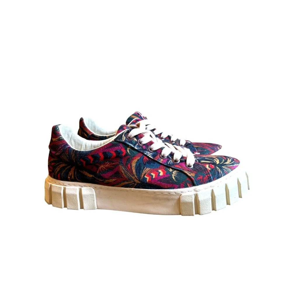 Farm Rio Sneakers Size‎ EUR 39/EUA 8 Sunset Forest Platform Multi Color Tropical